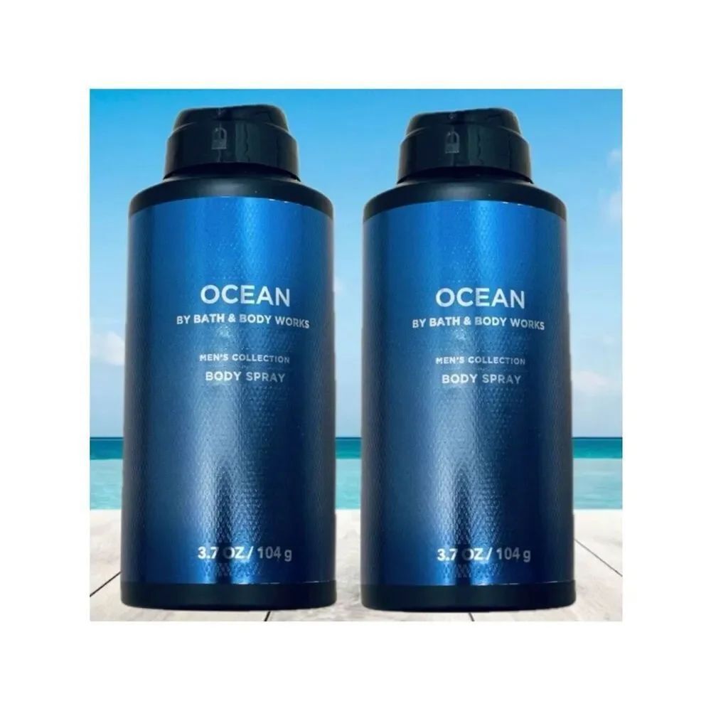 Bath & Body Works Lot of 2 OCEAN Men’s Collection Body Spray Cypress Vetiver Air